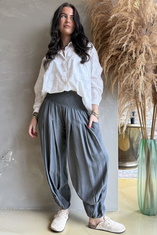 Basso Shirring Genie Pant Graphite /33=